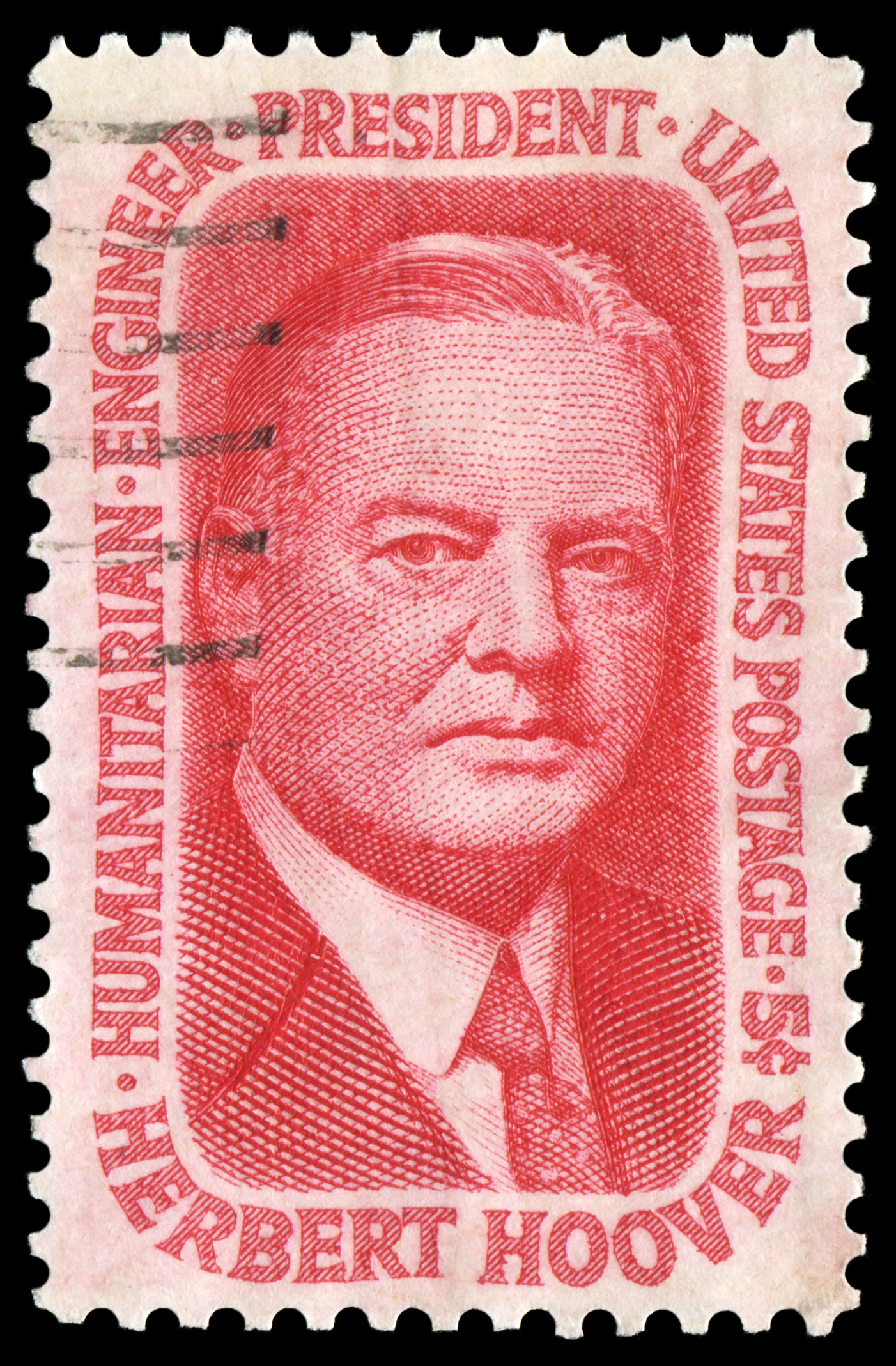Stamp of Herbert Hoover